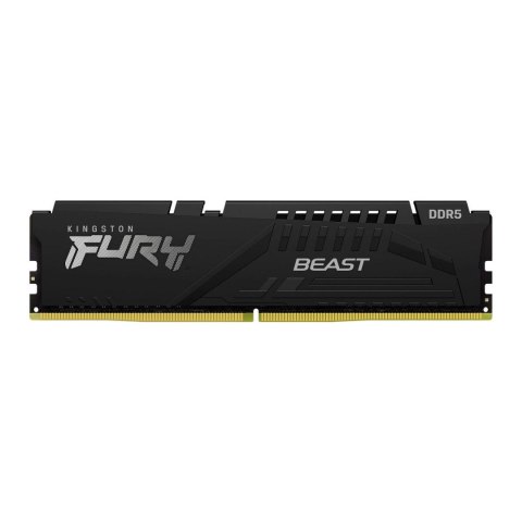 Pamięć DDR5 Kingston FURY Beast 16GB (1x16GB) 5600MHz CL40 1,25V Czarna Kingston Pamięć DDR5 Kingston FURY Beast 16GB (1x16GB) 5600MHz CL40 1,25V Czarna Kingston