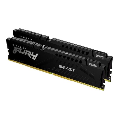 Pamięć DDR5 Kingston FURY Beast 32GB (2x16GB) 5200MHz CL36 1,25V Black EXPO Kingston Pamięć DDR5 Kingston FURY Beast 32GB (2x16GB) 5200MHz CL36 1,25V Black EXPO Kingston