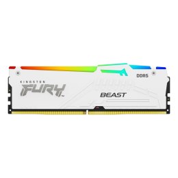 Pamięć DDR5 Kingston FURY Beast RGB 16GB (1x16GB) 6000MHz CL30 1,4V White EXPO Kingston
