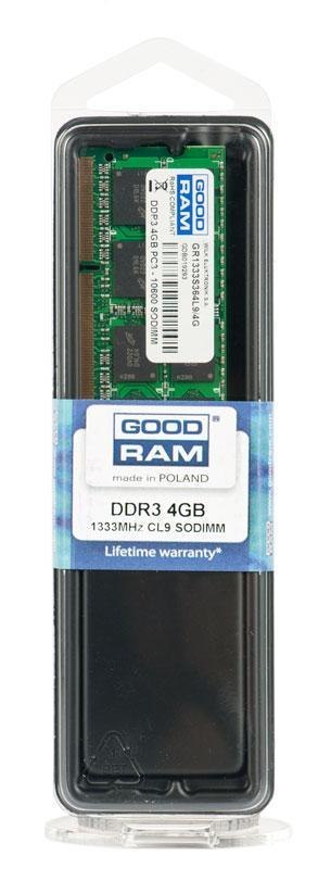 Pamięć SODIMM DDR3 GOODRAM 8GB/1333MHz PC3-10600 Goodram Pamięć SODIMM DDR3 GOODRAM 8GB/1333MHz PC3-10600 Goodram