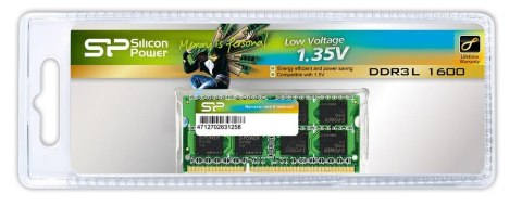 Pamięć SODIMM DDR3 Silicon Power 8GB (1x8GB) 1600MHz 1,35V 512x8 Silicon Power Pamięć SODIMM DDR3 Silicon Power 8GB (1x8GB) 1600MHz 1,35V 512x8 Silicon Power