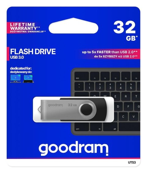 Pendrive GOODRAM Twister 32GB USB 3.2 Gen 1 Black Goodram Pendrive GOODRAM Twister 32GB USB 3.2 Gen 1 Black Goodram