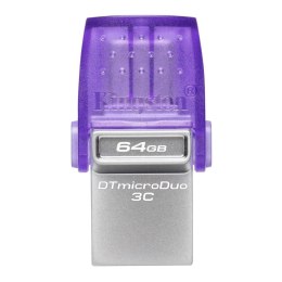 Pendrive Kingston DataTraveler microDuo 3C 64GB 200MB/S DUAL USB-A + USB-C 3.2 Gen 1 Kingston