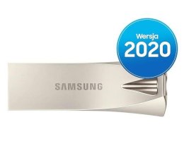 Pendrive Samsung BAR Plus 2020 128GB USB 3.1 Flash Drive 400 MB/s Champaign Silver SAMSUNG