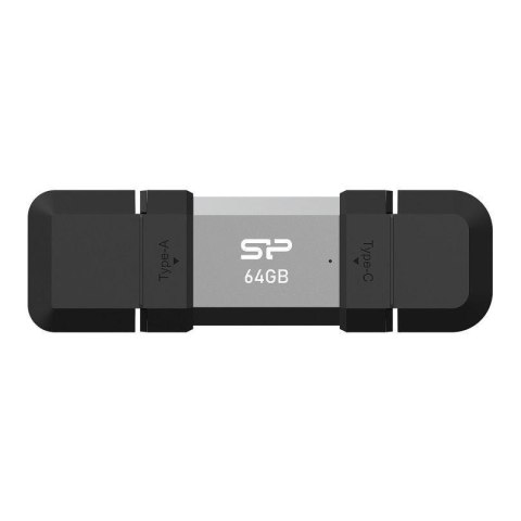 Pendrive Silicon Power Mobile C51 64GB USB-A USB 3.2 Typ-C 120 MB/s Srebrny Silicon Power