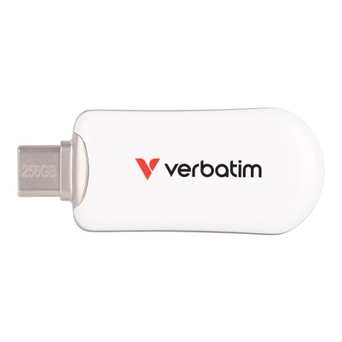Pendrive Verbatim Plectra 256GB USB-C 3.0 White Verbatim Pendrive Verbatim Plectra 256GB USB-C 3.0 White Verbatim