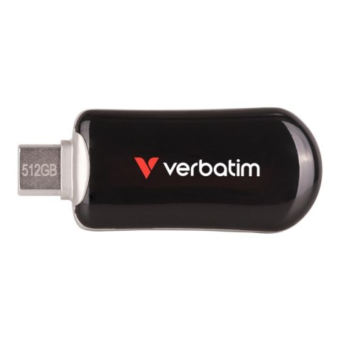 Pendrive Verbatim Plectra 512GB USB-C 3.0 Black Verbatim Pendrive Verbatim Plectra 512GB USB-C 3.0 Black Verbatim