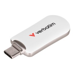 Pendrive Verbatim Plectra 64GB USB-C 3.0 White Verbatim