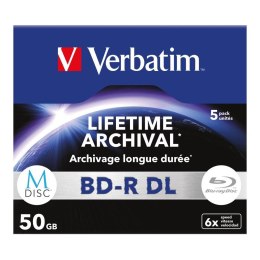 Płyty BD-R DL Verbatim M-Disc 50GB 6x (Jewel Case 5) Verbatim