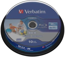 Płyty BD-R Verbatim 25 GB Printable SL Datalife Cake 10 Szt Verbatim