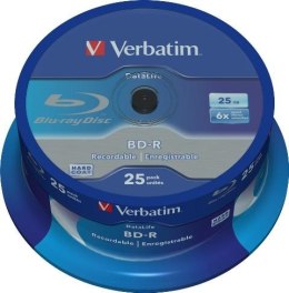 Płyty BD-R Verbatim 25 GB SL Datalife Cake 25 Verbatim