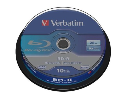 Płyty BD-R Verbatim 25GB X6 (Cake 10) Verbatim Płyty BD-R Verbatim 25GB X6 (Cake 10) Verbatim