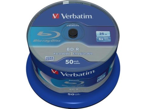 Płyty BD-R Verbatim 25GB X6 Datalife (Cake 50) Verbatim Płyty BD-R Verbatim 25GB X6 Datalife (Cake 50) Verbatim