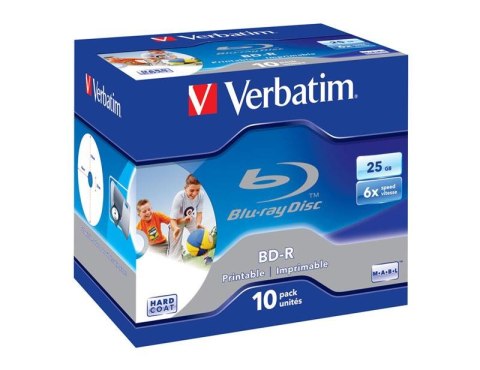 Płyty BD-R Verbatim 25GB X6 Printable (10 jewel case) Verbatim Płyty BD-R Verbatim 25GB X6 Printable (10 jewel case) Verbatim