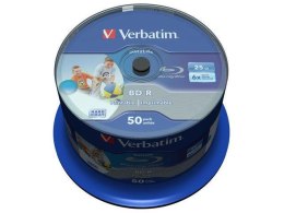 Płyty BD-R Verbatim 25GB X6 printable Datalife (Cake 50) Verbatim