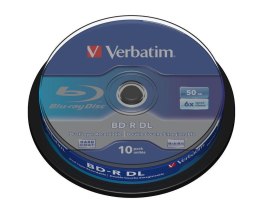 Płyty BD-R Verbatim 50 GB SL DataLife Cake 10 Verbatim