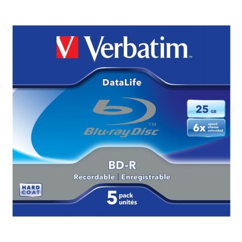 Płyty BD-R Verbatim Datalife 25GB 6x (Jewel Case 5) Verbatim Płyty BD-R Verbatim Datalife 25GB 6x (Jewel Case 5) Verbatim