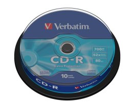 Płyty CD-R Verbatim 52x 700MB Extra Protection (Cake 10) Verbatim