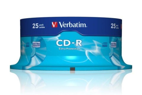 Płyty CD-R Verbatim 52x 700MB Extra Protection (Cake 25) Verbatim Płyty CD-R Verbatim 52x 700MB Extra Protection (Cake 25) Verbatim