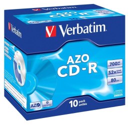 Płyty CD-R Verbatim 52x 700MB (Jewel Case 10) CRYSTAL Verbatim