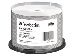 Płyty CD-R Verbatim 52x Cake 50 szt DL AZO Nadruk Verbatim