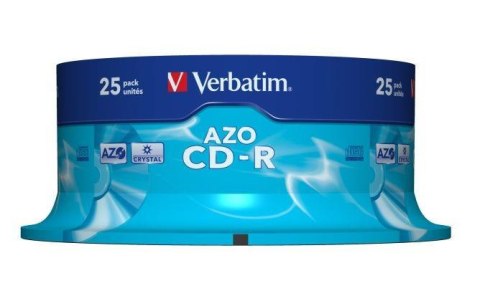 Płyty CD-R Verbatim 700MB AZO (Cake 25) Verbatim Płyty CD-R Verbatim 700MB AZO (Cake 25) Verbatim