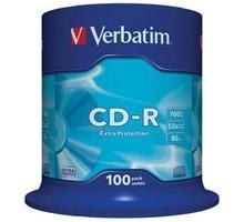 Płyty CD-R Verbatim 700MB Extra Protection (cake 100) Verbatim