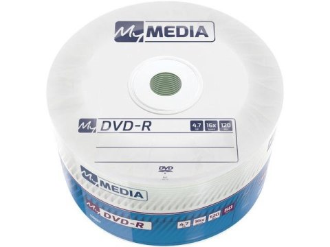 Płyty DVD-R MyMedia 16x 4.7GB Wrap (Spindle 50) My Media Płyty DVD-R MyMedia 16x 4.7GB Wrap (Spindle 50) My Media