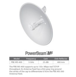 Access Point UBIQUITI PowerBeam M5 25dBi 5GHz 802.11n PoE High-Performance airMAX Bridge Ubiquiti Networks Inc