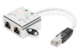 Adapter RJ45 DIGITUS AT-AG CX2 2x gniazdo RJ45 kat.5e ekran. Digitus