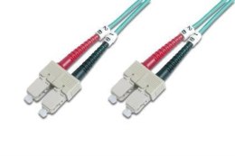 Kabel krosowy (patchcord) DIGITUS światłowodowy SC/SC, dplx, MM 50/125, OM3, LSOH, 1m, turkusowy Digitus