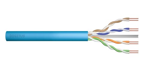 Kabel teleinformatyczny instalacyjny DIGITUS kat.6A, U/UTP, Dca, AWG 23/1, LSOH, 50m, niebieski, ofoliowany Digitus Kabel teleinformatyczny instalacyjny DIGITUS kat.6A, U/UTP, Dca, AWG 23/1, LSOH, 50m, niebieski, ofoliowany Digitus