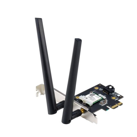 Karta sieciowa Asus PCE-AXE5400 PCI-E WiFi 6E (802.11ax), Bluetooth 5.2, WPA3, OFDMA, MU-MIMO Asus