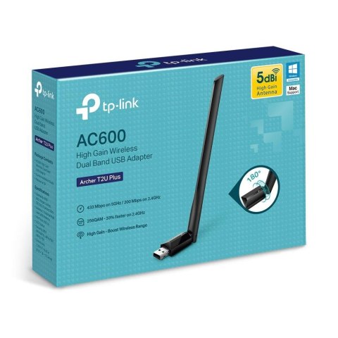Karta sieciowa TP-Link Archer T2U Plus WiFi AC600 USB TP-Link Systems Inc.