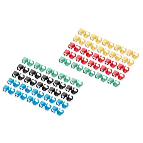 Klips na wtyk RJ45 DIGITUS mix kolorów (po 20 szt. zielony, czerwony, niebieski, żółty, czarny) Digitus Klips na wtyk RJ45 DIGITUS mix kolorów (po 20 szt. zielony, czerwony, niebieski, żółty, czarny) Digitus
