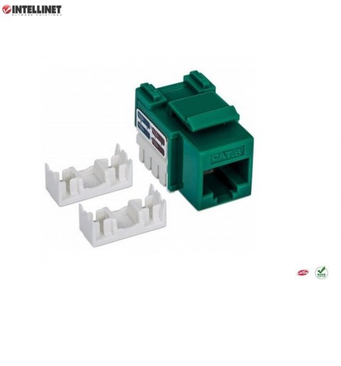 Moduł Keystone Intellinet RJ45 UTP Cat.6, zielony Intellinet Moduł Keystone Intellinet RJ45 UTP Cat.6, zielony Intellinet