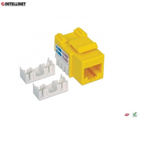 Moduł Keystone Intellinet RJ45 UTP Cat.6, żółty Intellinet Moduł Keystone Intellinet RJ45 UTP Cat.6, żółty Intellinet