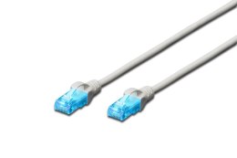 Patchcord DIGITUS UTP kat. 5e 0,25m PVC szary Digitus
