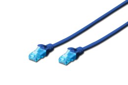Patchcord DIGITUS UTP kat. 5e 0,5m PVC niebieski Digitus