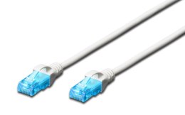 Patchcord DIGITUS UTP kat. 5e 1m PVC biały Digitus