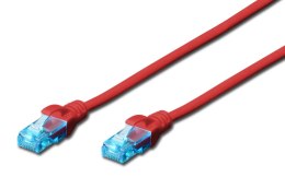 Patchcord DIGITUS UTP kat. 5e 20m PVC czerwony Digitus