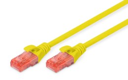 Patchcord DIGITUS UTP kat. 6 3m PVC żółty Digitus