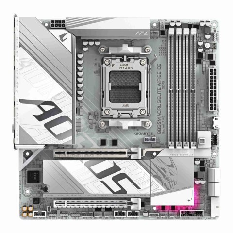 Płyta Gigabyte B850M A ELT WF6E ICE /AMD B850/DDR5/SATA3/M.2/USB3.2/PCIE5.0/WiFi/BT/AM5/M-ATX Gigabyte Płyta Gigabyte B850M A ELT WF6E ICE /AMD B850/DDR5/SATA3/M.2/USB3.2/PCIE5.0/WiFi/BT/AM5/M-ATX Gigabyte