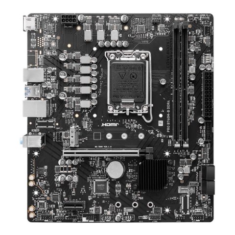 Płyta MSI PRO B760M-B DDR4 /B760/DDR4/SATA3/M.2/USB3.0/PCIe4.0/s.1700/mATX MSI Płyta MSI PRO B760M-B DDR4 /B760/DDR4/SATA3/M.2/USB3.0/PCIe4.0/s.1700/mATX MSI