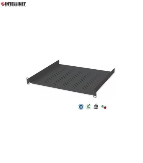 Półka do szafy 19" Intellinet 400mm 1U perforowana, czarna Intellinet Półka do szafy 19" Intellinet 400mm 1U perforowana, czarna Intellinet