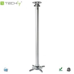 Ramię do projektora Techly 110-190 cm. 15kg, sufitowe, srebrne Techly