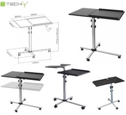 Stolik prezentacyjny Techly do projektora/notebooka, mobilny czarny Techly