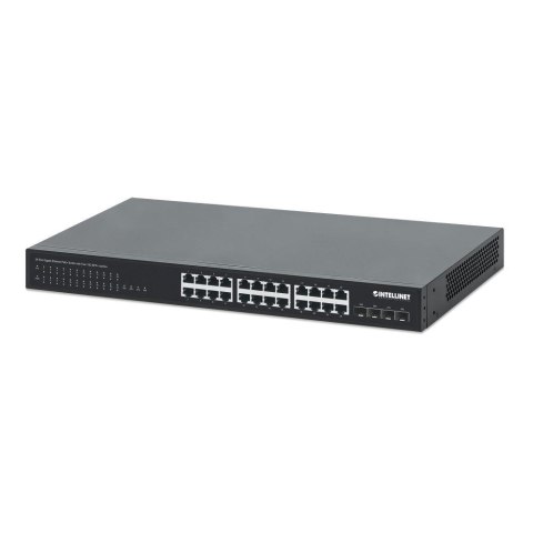Switch niezarządzalny Intellinet 24x 10/100/1000 Mbps PoE+ 370W + 4x SFP+ 10G Uplink, Rack 19" Intellinet Switch niezarządzalny Intellinet 24x 10/100/1000 Mbps PoE+ 370W + 4x SFP+ 10G Uplink, Rack 19" Intellinet