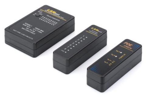 Tester kabli DIGITUS DN-14001-1 sieciowych i komunikacyjnych (RJ45, RJ12, RJ11, BNC) Auto-Scan z PoE Digitus Tester kabli DIGITUS DN-14001-1 sieciowych i komunikacyjnych (RJ45, RJ12, RJ11, BNC) Auto-Scan z PoE Digitus