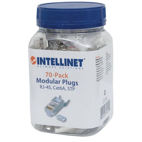 Wtyk Intellinet RJ45 8P/8C STP Cat.6a drut / linka 50szt. Intellinet Wtyk Intellinet RJ45 8P/8C STP Cat.6a drut / linka 50szt. Intellinet